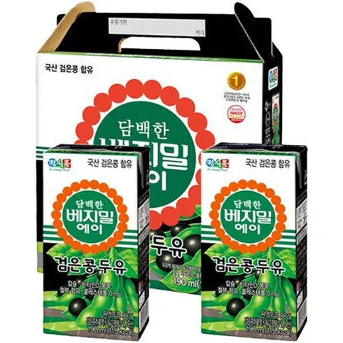 담백한 베지밀A 검은콩두유 190ml x 80팩 무료 업그레이드 혜택을 지금 바로 받으세요