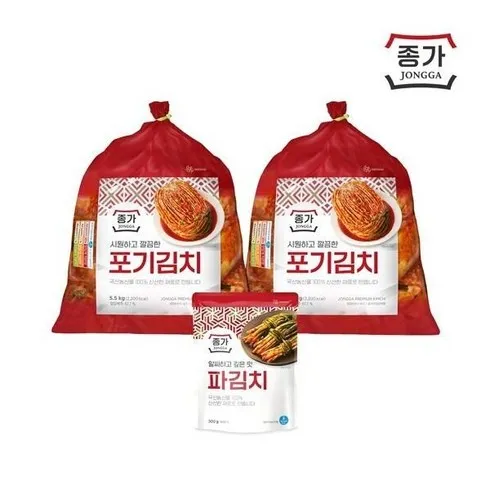 종가 중부식 포기김치 11kg (5.5kg X 2 무료 업그레이드 혜택을 지금 바로 받으세요